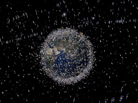 satélites em volta da terra